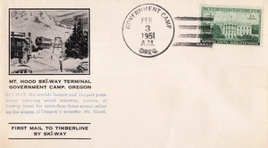 Mt. Hood, First Mail by Ski-way Terminal Government Camp, Oregon 1951, 990 - Picture 1 of 1