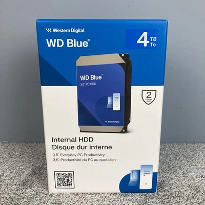 Western Digital 4TB WD Blue PC Desktop SATA HDD 5400 RPM 256MB Cache - WD40EZAX - Image 1 of 4