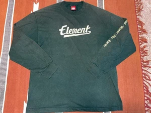 Vintage Element Skateboard Shirt Herren Extra Large Grün Langarm Skate USA - Bild 1 von 6