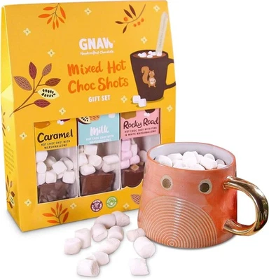 Gnaw Choc Shot Hot Chocolate Gift Set, Luxurious & Rich Hot Chocolate Gifts For - Image 1 of 4