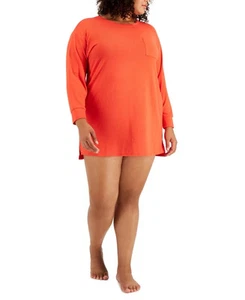 Jenni Women's Long Sleeve Supersoft Sleepshirt Papaya Punch sz. XXL/2XL - Picture 1 of 1