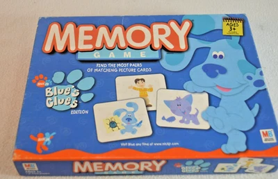 Blue's Vlues Memory Matching Game 2003 Milton Bradley Ages 3-up Complete - Image 1 of 4