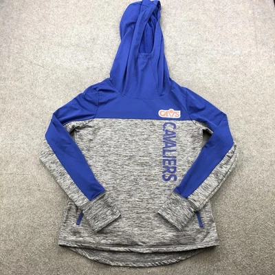 Cleveland Cavaliers Hoodie Womens Small Blue Gray NBA Basketball Zip Pockets - Image 1 of 4