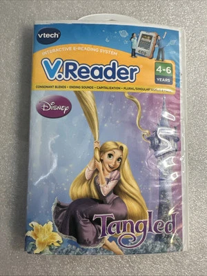 Vtech V Reader Disney Tangled Learning Game 4- 6 years - Image 1 of 4