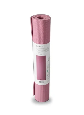 Gaiam Premium 6mm Sólido Reversible Yoga Mat Antideslizante, Rosa Extra Grueso Foto 1 de 3