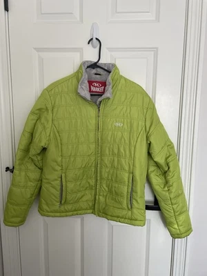Chaqueta de invierno Marker verde lima y piel sintética forrada esquí/snowboard talla XL Foto 1 de 4