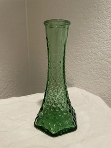 Vintage EO Brody 6” green hobnail bud vase - Picture 1 of 6