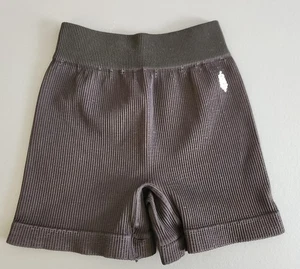 Free People Movement pantaloncino senza cuciture nero a vita alta a costine XS/S - Foto 1 di 8