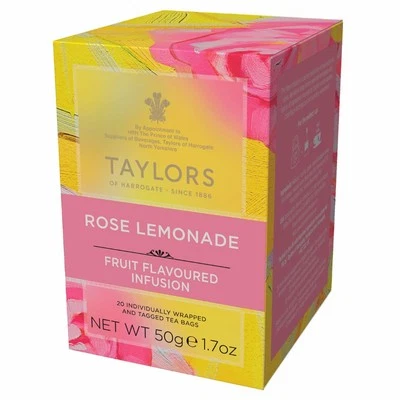 Taylors of Harrogate Rose Lemonade Infusion, 20 Teabags - Image 1 of 4
