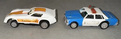 Vintage Matchbox Speedtrack Police Car & Catch Me Lot Slot Car - Untested - Image 1 of 4