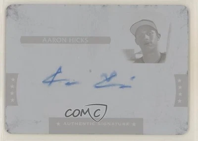 Placa de impressão 2008 Razor Signature Series magenta 1/1 Aaron Hicks autografada r7d - Imagem 1 de 3