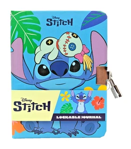Disney Stitch Lockable Journal Diary with Key | Hard Cover | 176 Pages | A6 - Picture 1 of 6