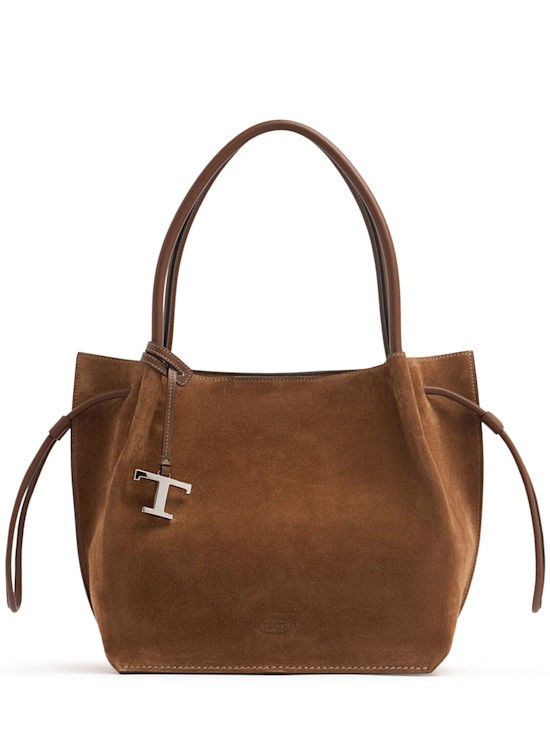 TOD’S Suede Shoulder Bag Rare Color Y2K Tod's Suede Mickey Shoulder Bag - Brown Shoulder Bags