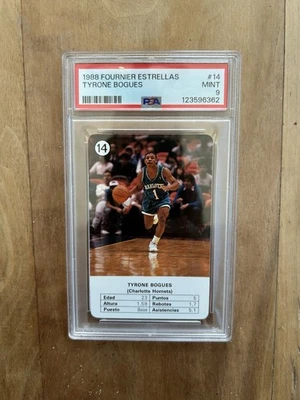 1988 Fournier Estrellas - Muggsy Bogues No14 (RC) PSA 9 как новая - Изображение 1 из 2