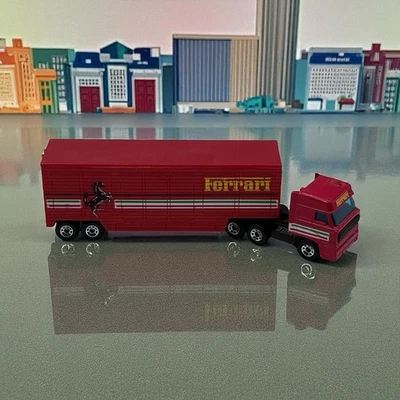 1987 Matchbox DAF Space Cab 3300 Ferrari Transporter Truck/ Trailer Diecast 1:86 - Image 1 of 4