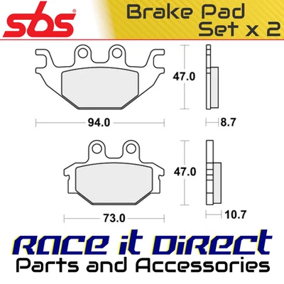 Тормозные колодки для KYMCO MXU 250 2004-2013 передние внедорожные гоночные SBS - Изображение 1 из 4