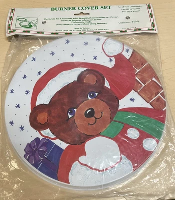 Cubiertas para quemador de horno eléctrico Reston Lloyd, juego de 4 peluches de Navidad, selladas Foto 1 de 3