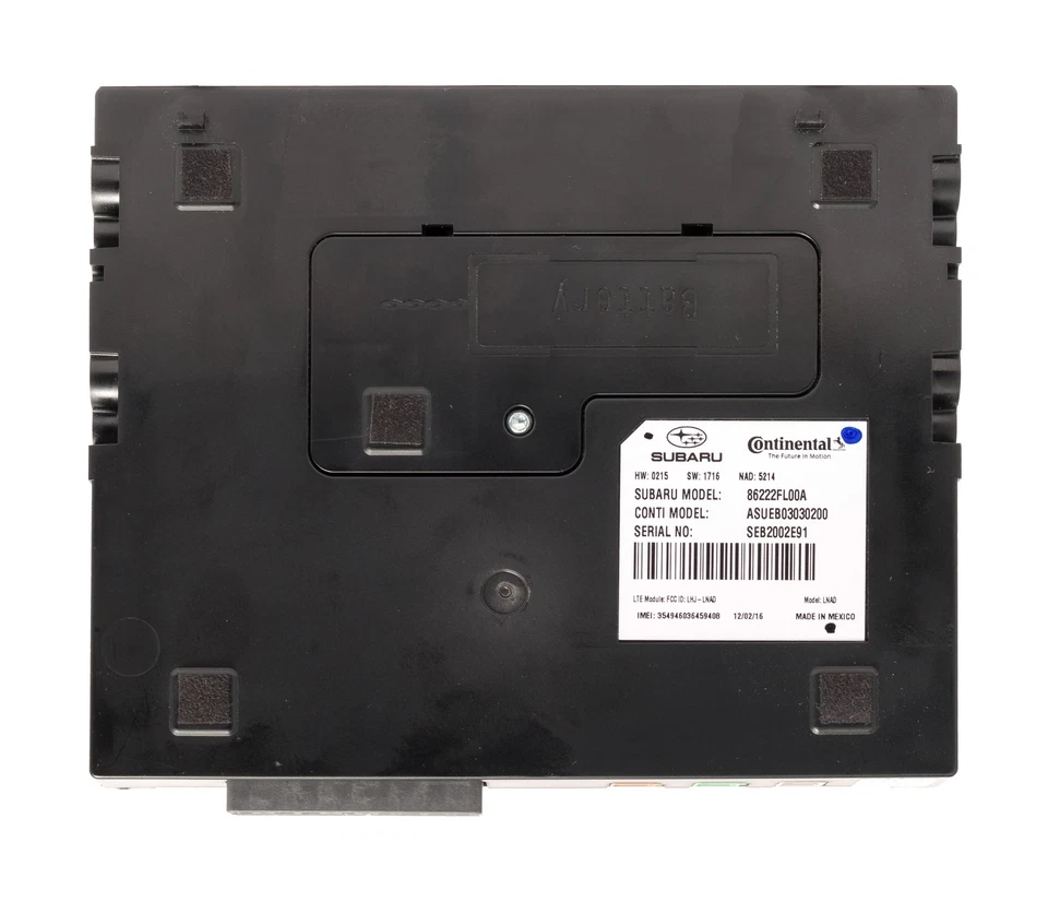 2017 Subaru Impreza Comunication Telematics Chassis Control Module 86222FL00A - Image 1 of 4