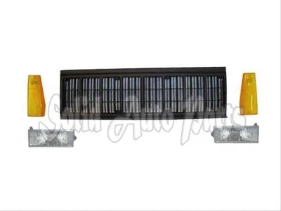 全新 Grille 停车信号侧标记灯 适用于 1991 - 96 吉普切诺基 5 件 黑色 — 第 1/4 张图片