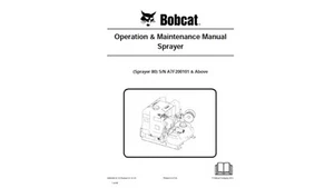 Bobcat Sprayer 80 S/N A7F200101 & Above Maintenance & Operation Manual 2 - Picture 1 of 7