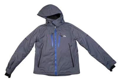 L.L. Chaqueta con Capucha Aislante Bean PrimaLoft Gris Azul Talla Pequeña Foto 1 de 4