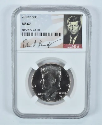 2019-P Kennedy Half Dollar MS67 NGC Special Label *1421 - Image 1 of 4