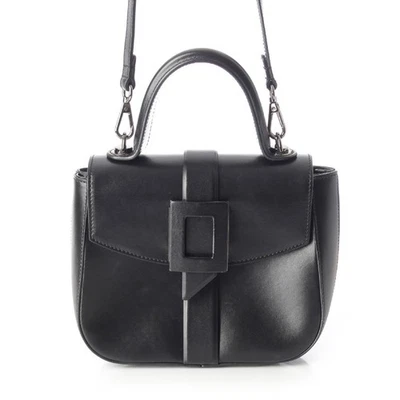Bolso de hombro Roger Vivier Beau Vivie de cuero con hebilla y solapa negro Foto 1 de 4