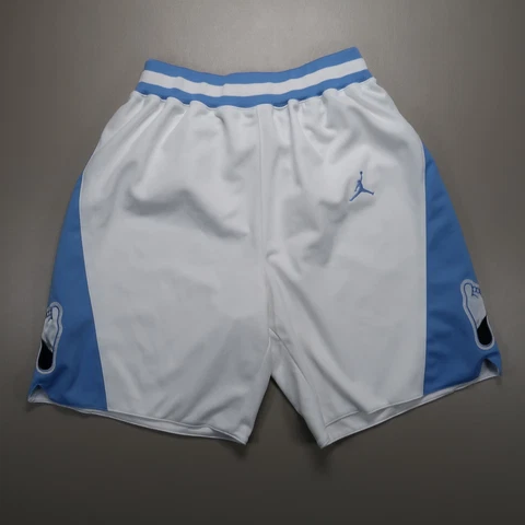 Jordan Shorts Mens Medium White Blue Jumpman North Carolina Tarheels 1982 Retro Cover