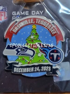 Seattle Seahawks VS Tennessee Titans Game day Pin 12/24/2023 NEW - Picture 1 of 1