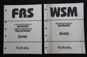 GENUINE KUBOTA BH90 BACKHOE SERVICE REPAIR WORKSHOP MANUAL + Flat Rate book - Picture 1 of 6