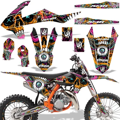 Pegatinas gráficas + #calcomanías PLT/RIM para KTM SX85 2018-2024 FRENZY O Foto 1 de 2