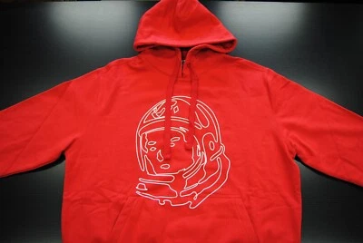 全新 男式 BBC 841-8303 BillionAIRE BOYS CLUB BB LINE HELMET PULLOVER HOODIE R 红色 — 第 1/4 张图片