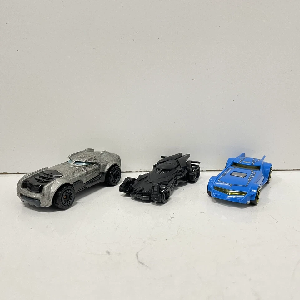 Hot Wheels 2013-2015 DC Universe Batman Car Lot Of 3 Batmobile Diecast - Image 1 of 4