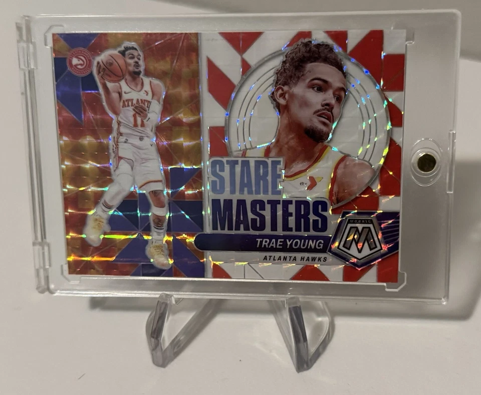 Trae Young Stare Masters White Mosaic 2023/2024 11/25 Jersey Number Match  - Image 1 of 2