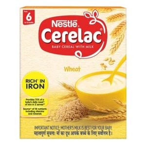 Nestle CERELAC Baby Cereal with Milk, Wheat – From 6 Months, 300g Bag-In-Box Pac - Picture 1 of 9