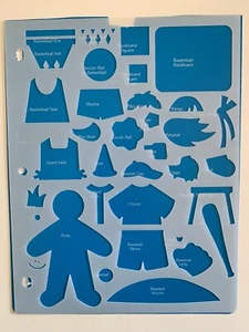 EK Success SPORTS Theme TRACERKINS Paper Dolls Template PKTR11 Scrapbook - Picture 1 of 2