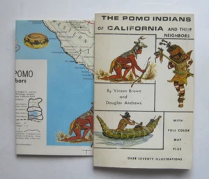 Vintage 1969 THE POMO INDIANS OF CALIFORNIA With Map by V. Brown & D. Andrews - Picture 1 of 14