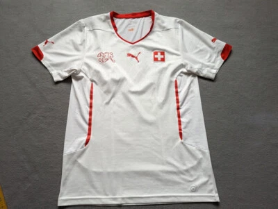 Camiseta de visitante PUMA Suiza 2014 2015 para hombre talla L blanca Foto 1 de 4