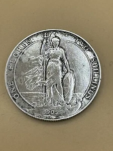 1905 One Florin Coin - Fantastic example of this key date! - Picture 1 of 7