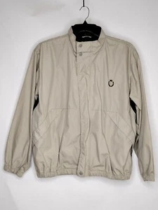 Chaps Ralph Lauren Mens Large Color Khaki Full Zip Button/Logo Jacket - Picture 1 of 5