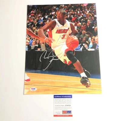 Dwyane Wade signed 11x14 photo PSA/DNA Miami Heat Autographed - Image 1 of 3