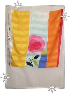 Très Joli Foulard Carré Aux Couleurs Vives Michel Le Brun 87 x 87 cm - Imagen 1 de 2