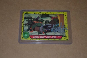 KEVIN EASTMAN Hand Signed TEENAGE MUTANT NINJA TURTLES Sticker Card #9 Rare - Picture 1 of 2