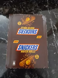 Snickers Wafer Rolls Milk Chocolate 12 Bars (22.5g Each) New - Picture 1 of 3