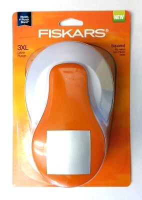 Fiskars 101480-1001 Paper Craft Lever Punch 3XL Large "Square" - Image 1 of 2