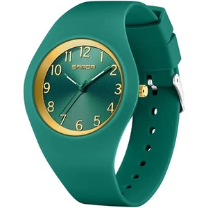 Damenuhr Silikonband Sportlich Modisch Lässig Quarz Analog - Bild 1 von 2