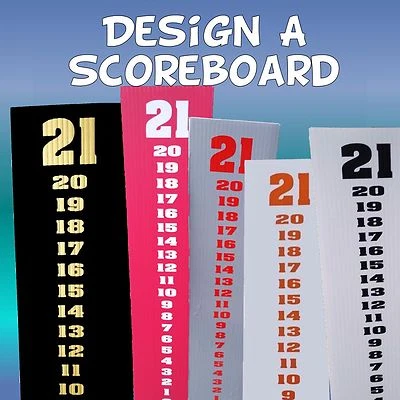 Marcador Cornhole - Diseña tu propio tablero - Lavadora Lanzar escalera bola herraduras Foto 1 de 4