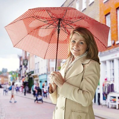 COOPERS OF STORTFORD Strongest Windproof Umbrella, Folding, 41CM/ 16IN Long