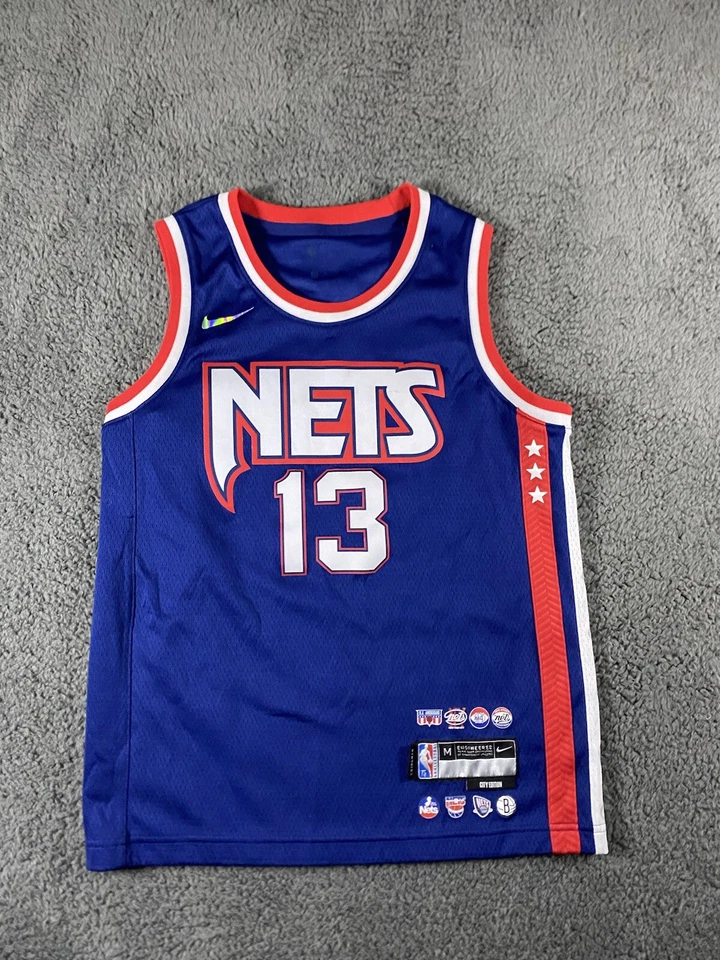 BOYS Nike Brooklyn Nets James Harden City Edition Jersey Medium Diamond 75th NBA - Image 1 of 4
