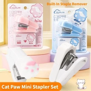 Mini Portable Heavy Duty Stapler Manual Binding Tool Bookbinding Supplies - Picture 1 of 12